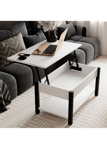 Стол-трансформер Desk 2.0 940*540*450 Белый бриллиант/Черный (TB14010000030) Art In Head (337309206)