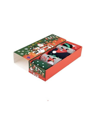 Подарочный набор носков новогодних высокие коробке 5 пар мужские 41-45 No Brand (365591898)