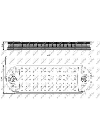 Масляний радіатор (458x150x45mm, 7 секцій) VOLVO FH, FH 16, FM (про ) 31243 NRF (366204206)