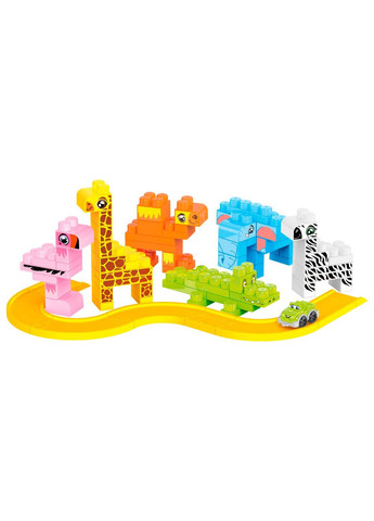 Дитячий конструктор на 97 деталей з наліпками в коробці Африканське сафарі Комбінований (42060372719) ТехноК (372444901)