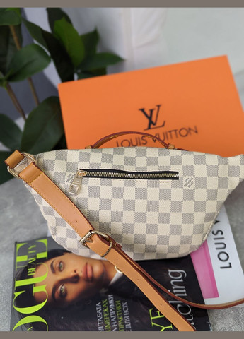 Женская бананка Луи Витон (бежевая клетка) No Brand (318473396)