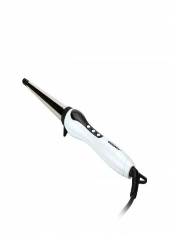 Конусная плойка GM-403 для завивки волос 18-28 мм с титаново турмалиновым покрытием белая Geemy (302311104)