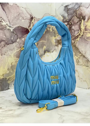 Женская сумка Miu Miu 18121 голубая No Brand (367041114)