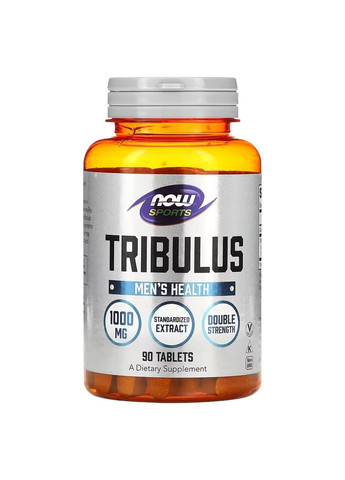 Трибулус с Кальцием Tribulus 1000 мг - 90 капсул Now Foods (283375038)