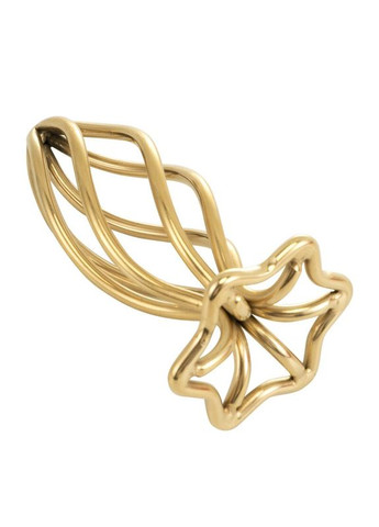 Анальная пробка EVANDA Hollow Spiral Golden Metal Anal Plug – S size Lockink (305589923)