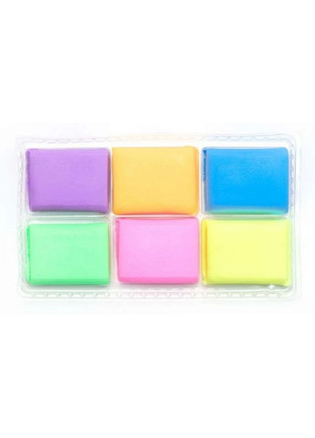 Полімерна флуорисцентна глина 83911902-UA 6 кольорів shop (4823088216219) Школярик (365695767)