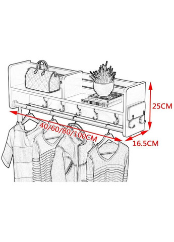 Вішалка для одягу з дерева Уінсор 100 зефір (ВДО-102620) No Brand (327846468)