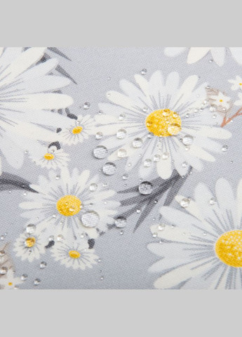 Тканина декоративна Прем'єр Ромашки з водовідштовхувальним просоченням V-002 сіра IDEIA (302395778)