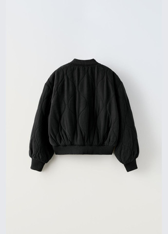 Черная подростковая куртка-бомбер 0562/612 черный Zara