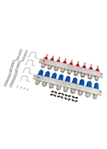 Коллекторный блок с расходомерами HC1-09 x 3/4"Ek, нержавеющая сталь ITAL (316088967)