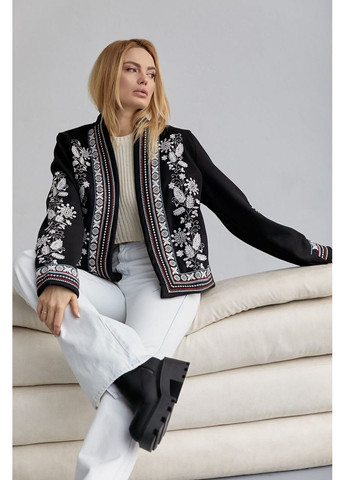 Черный женский женский пиджак с вышивкой ESQ -