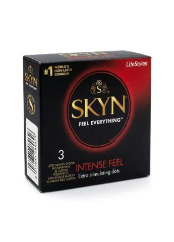 Презерватив Intense Feel безлатексный (полиизопрен), 3 шт. SKYN (393215727)