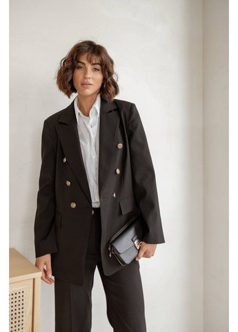 Классический брючный костюм RICCO из костюмной ткани черного цвета milirud (366291667)