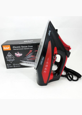 Праска з керамічною підошвою R.1233 потужність 2200Вт 320 мл. Колір: червоний RAF (364663914)
