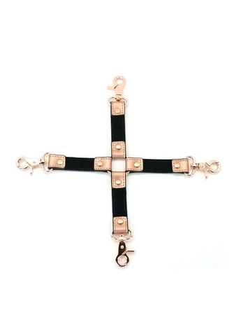 Крестовина для фиксации Liebe Seele Rose Gold Memory Hog Tie, натуральная кожа, розовое золото No Brand (303906406)