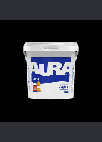 Краска матовая для наружных работ FASAD Белая 1,4 кг AURA (317290571)