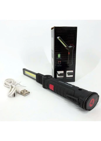 Фонарь кемпинг W51-SMD+COB, поворот на 180º+180º, магнит, зажим, крюк для подвеса, встроенный аккумулятор No Brand (401171191)