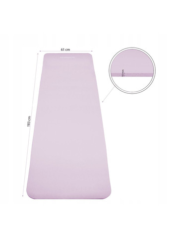 Коврик (мат) для йоги та фітнесу NBR 1 см Purple Springos yg0038 (275095464)