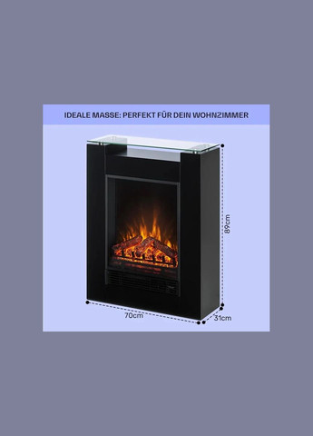Електрокамін Studio 5 1800 Вт (10031573) Klarstein (338194813)