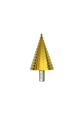 Сверло металла ступенчатое "" HSStyt 4,0-52,0/4мм (4, 8, 12, 16, 20, 24, 28, 32, 36, 40, 44, 48, 52мм) Geko (313400248)