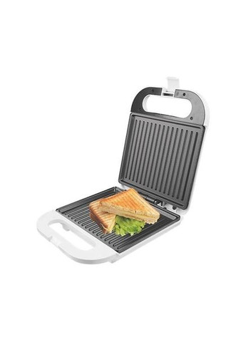 Електрична сендвичниця бутербродниця -1175 з антипригарним покриттям 1400 Вт Біла DSP (280827863)