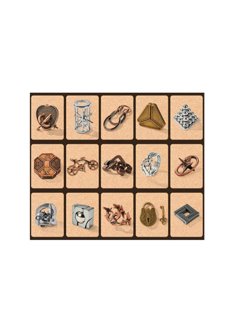 Металевий пазл із 15 предметів "Набір головоломок" Voltronic (368630992)