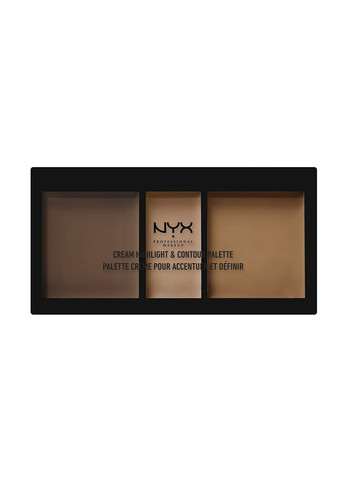 Палетка для контурингу NYX Cream Highlight and Contour Palette Deep NYX Professional Makeup (279364342)