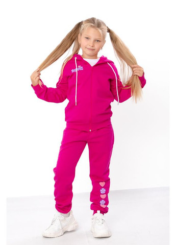 Утепленный спортивный костюм для девочки (штаны+кофта) с принтом (p-8334) Носи своє (363044138)