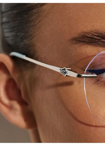 Жіночі безоправні окуляри для корекції зору +3.25 Антиблік Fabia Monti (369768827)