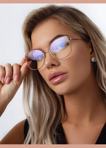 Женские фотохромные очки для зрения +3.75 красные БлюБлокер Антиблик Fabia Monti (337171372)