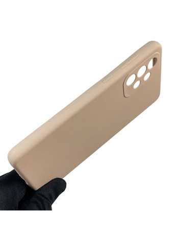 Чехол для Galaxy A73 5G (SM-A736B) силиконовый с микрофиброй нескользящий на самсунг а73 5г пудровый Samsung (366389684)