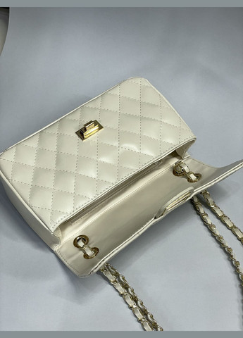 Сумка женская натуральная кожа Италия, стеганая, на цепочке, классика Firenze Кросбоді (341251992)