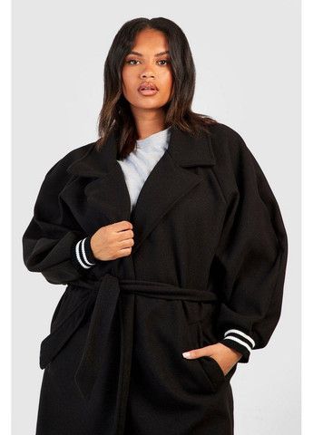 Черное демисезонное Пальто Boohoo