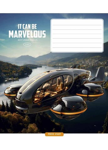 Зошит уч. " " 18арк.== /3591L/ "Marvelous" ВД-лак (хлопчик) (25/250) Star (392424393)