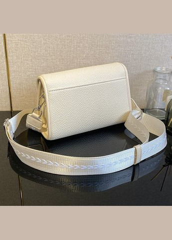 Женская классическая сумка кросс-боди на ремешке молочно белая No Brand (306709586)