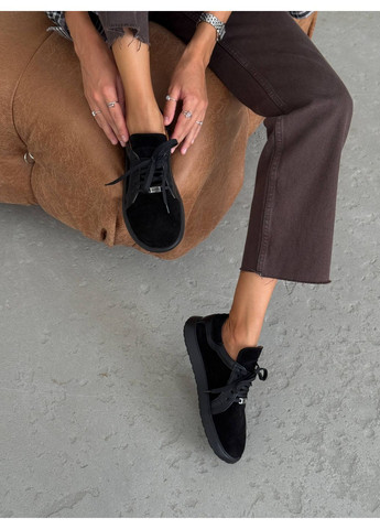 Чорні анатомічні замшеві кеди Helen