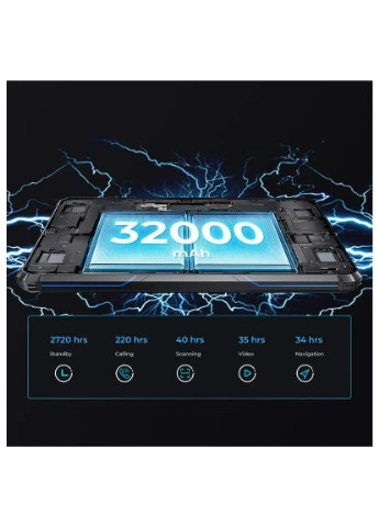 Планшет RT7 5G 10.1" FHD+ /12GB/256GB/ Dimensity720 /32000mAh/ 48+32Мп /IP69K/NFC/LTE Blue Oukitel (382787235)
