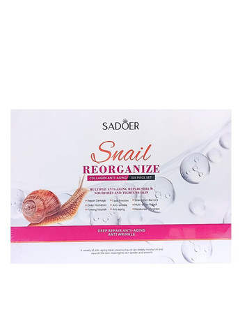 Подарочный набор для лица 6 в 1 с муцином улитки и коллагеном SADOER (370864199)