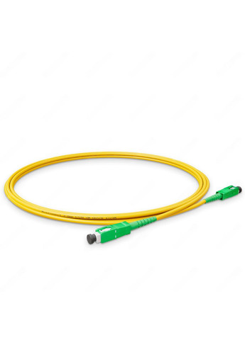 Патч-корд оптичний SC/APC-SC/APC Жовтий LSZH, Singlemode G.652.D (SM), Simplex, 3мм - 1 м NanoConnect (299337736)