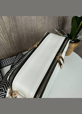 Модная мини сумочка клатч стеганная на плечо из экокожи белая (sku_1260Б) No Brand (330576818)