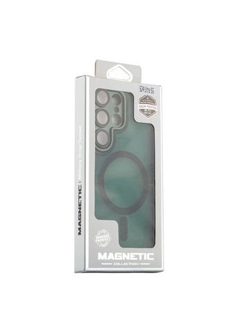 Чохол TPU+PC with Magsafe для Samsung Galaxy S24 Ultra 5G (S928) Dark Green No Brand Samsung Galaxy S24 Ultra 5G (S928) (336152030)