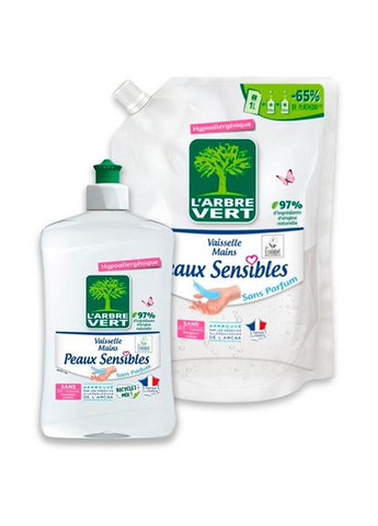 Средство для мытья посуды Чувственная кожа 750 мл (3450601047190) L'arbre Vert (323239178)