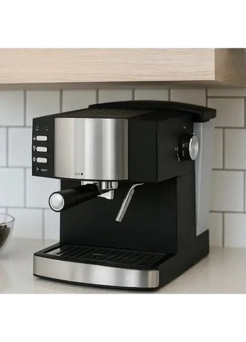 Кавоварка 1,6л 850Вт Domotec MS 113 Чорна HelferHoff (363834327)