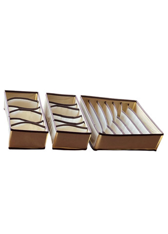 Набір органайзерів для зберігання білизни носків у настільний ящик у шафу SM 324 No Brand (324770866)
