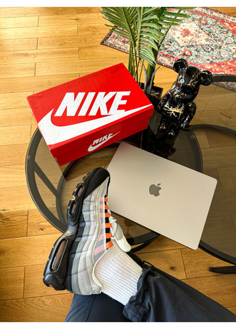 Сірі Осінні кросівки чоловічі nike air max 95 og 'bright mandarin' | найк еір макс 95 сірі No Brand