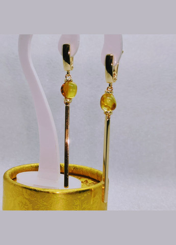Сережки 3152 з натурального бурштину MINOV (315780006)