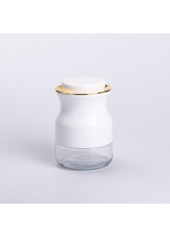 Набор для специй на подставке с бутылками для масла и уксуса 8 предметов Белый Yiwu (360454988)