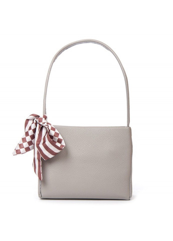 Женская кожаная сумка классическая 99116 white-grey Alex Rai (293765290)