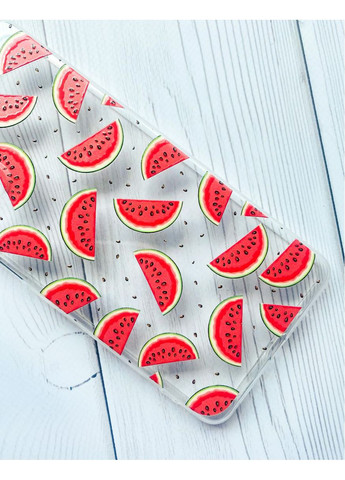 Прозрачный чехол на Samsung Galaxy S22:: Арбузный фон (принт 344) Creative (360657707)