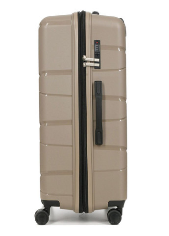 Валіза велика L поліпропілен беж 75х50х31+5см/115л/4.4кг/ 289 WORLDLINE (324802266)